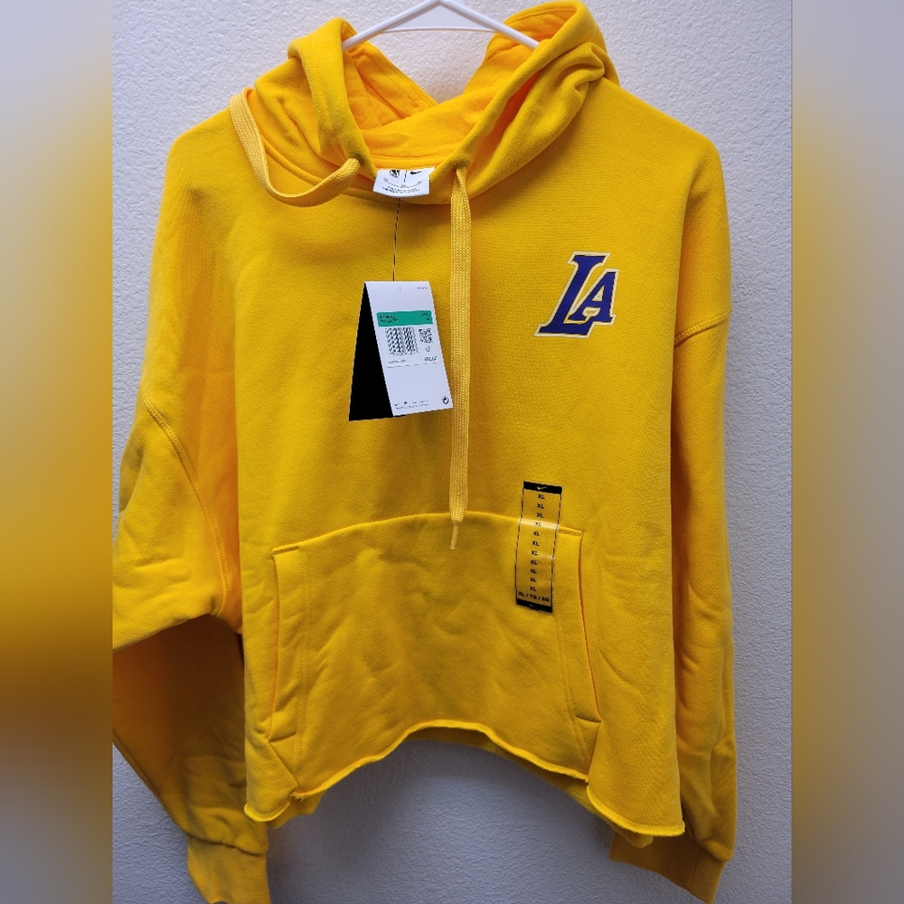 Women's Lakers crop top hoodie